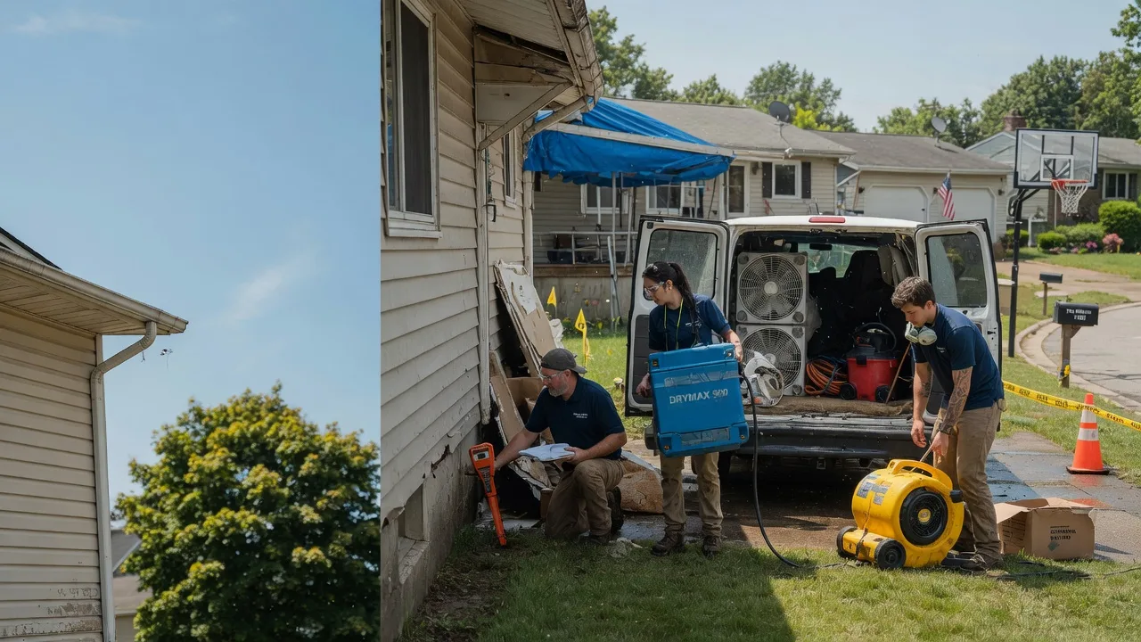 Ceiling Leak Cleanup in Germantown, WI near me